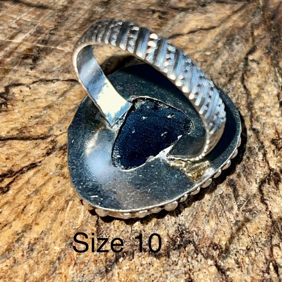 Solar Agate Ring Size 10 - Picture 2 of 6